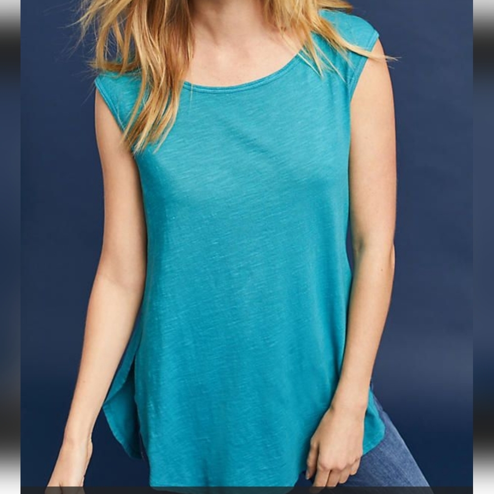 Teal Sleeveless Women's Top